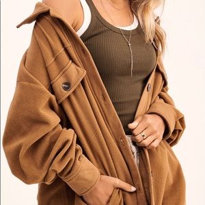 Keepin’ It Casual Button Down Fleece Shacket